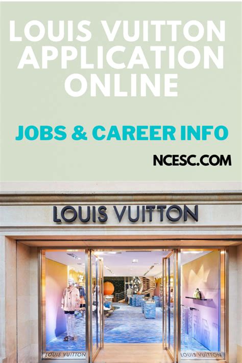 how to get a job at louis vuitton|louis vuitton application for employment.